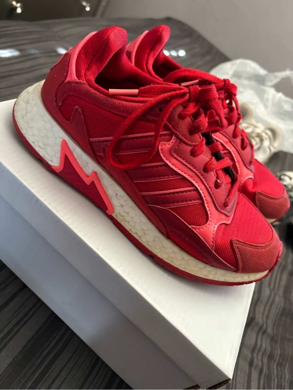 adidas Womens Red Sneakers